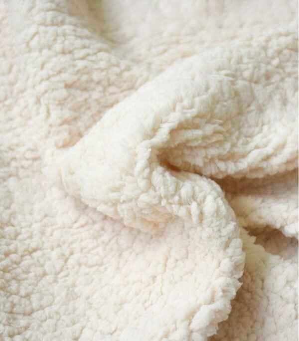 Tissu sherpa ecru