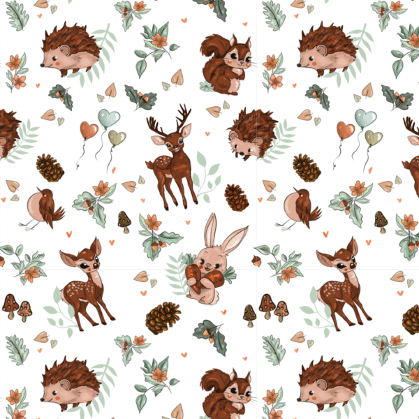 Tissu à motifs - Hérisson by Coco - Prix au mètre